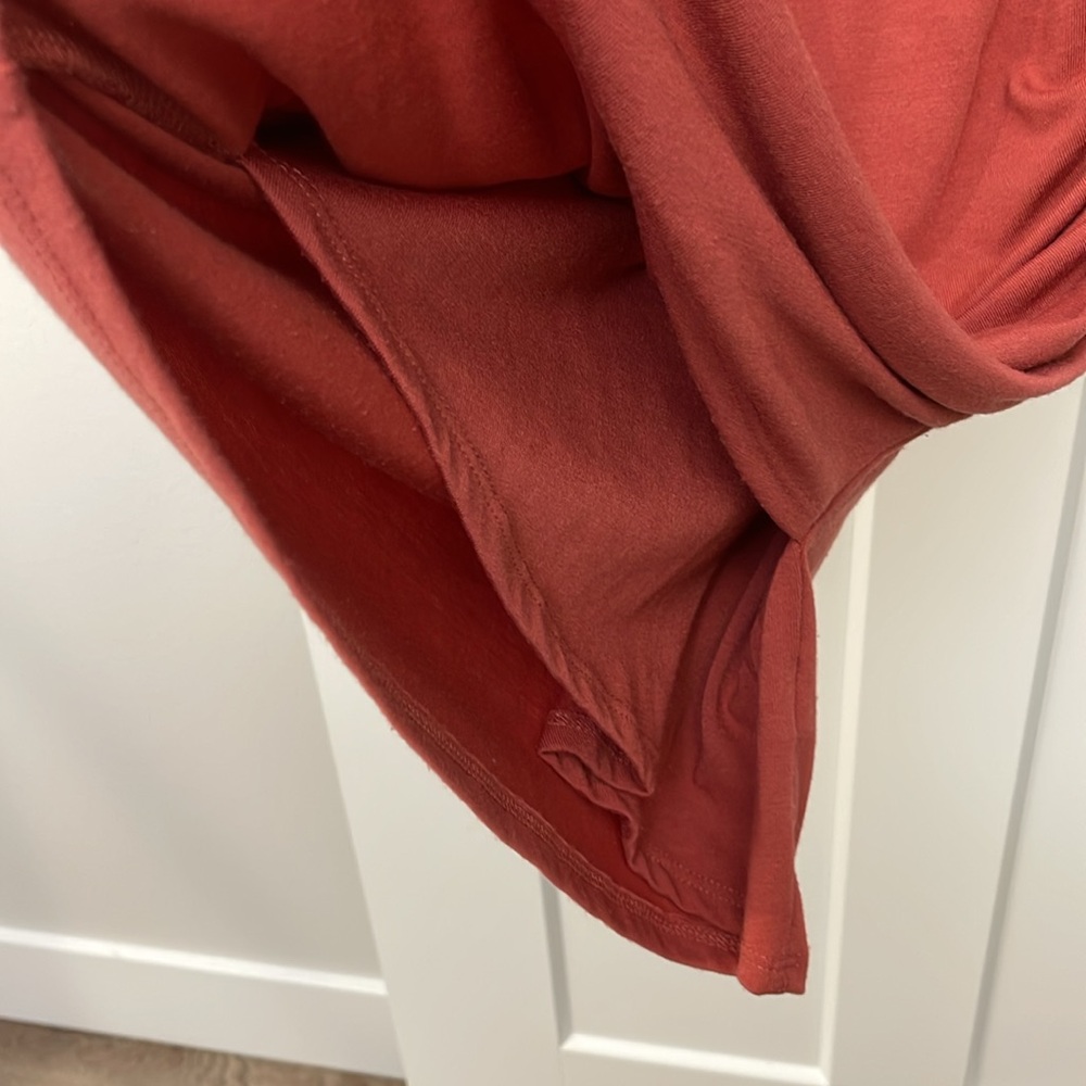 Form Fitting Rouched Slit Midi Dress - Picture 8 of 8